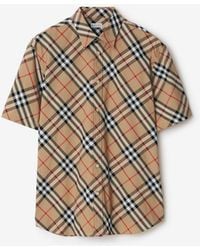 Burberry - Classics Classic Fit Check Cotton Poplin Shirt - Lyst