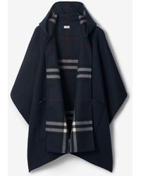 Burberry - Cashmere Hooded Cape - Lyst