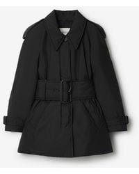 Burberry - Belted Berryhill Padded Car Coat - Lyst