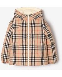 Burberry - Childrens Reversible Check Puffer Jacket - Lyst