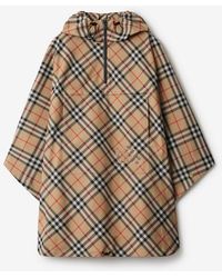 Burberry - Packaway Check Twill Cape - Lyst