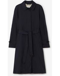 Burberry - Long Belted Nylon Tickhill Car Coat - Lyst