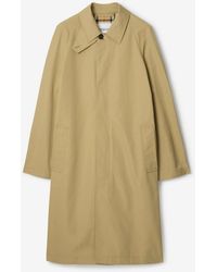 Burberry - Long Cotton Car Coat - Lyst