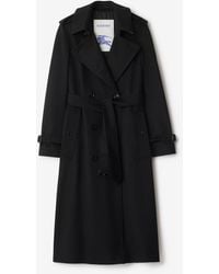 Burberry - Long Cashmere Kensington Trench Coat - Lyst