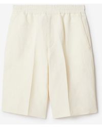 Burberry - Canvas Tailored Shorts - Lyst