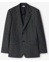 Burberry - Check Wool Cashmere Tailored Jacket - Lyst