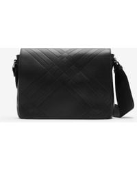 Burberry - Embossed Check Messenger Bag​ - Lyst