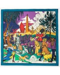 Burberry - London Park Silk Scarf - Lyst