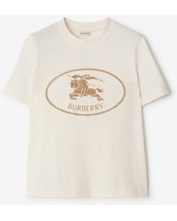 Burberry - Knight Stamp Cotton T-Shirt - Lyst