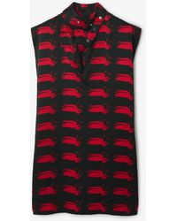 Burberry Monogram-Print Silk-Satin Slip Dress Aw20, Farfetch.Com