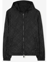 Burberry - Reversible Check Newport Hooded Jacket - Lyst