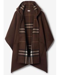Burberry - Cashmere Hooded Cape - Lyst