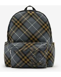 Burberry - Small Check Backpack - Lyst