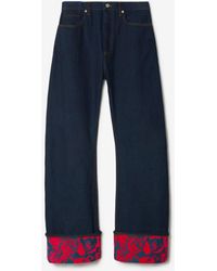 Burberry - Relaxed Fit Heavyweight Denim Jeans - Lyst