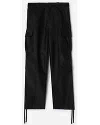 Burberry - Cotton Sateen Cargo Trousers - Lyst
