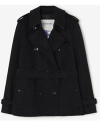 Burberry - Cashmere Kensington Trench Jacket - Lyst