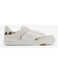 Burberry - Leather And Nylon Harrow Sneakers​ - Lyst