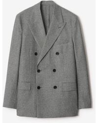 Burberry - Puppytooth Check Wool Tailored Jacket - Lyst