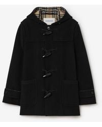 Burberry - Short Wool Harrogate Duffle Coat - Lyst