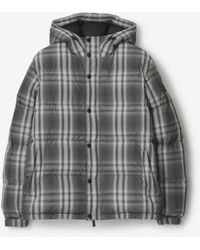 Burberry - Ombré Check Hooded Puffer Jacket - Lyst