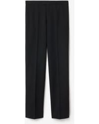Burberry - Grain De Poudre Wool Tuxedo Trousers - Lyst