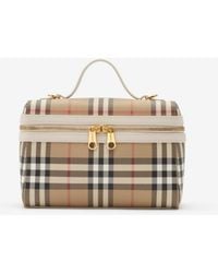Burberry - Check Vanity Bag​ - Lyst