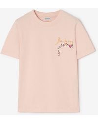 Burberry - Brave Little Tree Cotton T-Shirt - Lyst