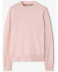 Burberry - Cashmere Blend Sweater - Lyst