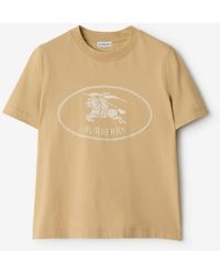 Burberry - Knight Stamp Cotton T-Shirt - Lyst