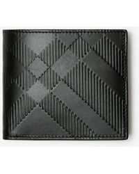 Burberry - Check Bifold Coin Wallet - Lyst