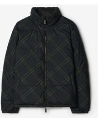 Burberry - Reversible Check Snowdon Puffer Jacket - Lyst