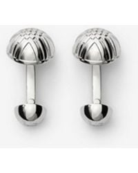 Burberry - Engraved Check Cufflinks​ - Lyst