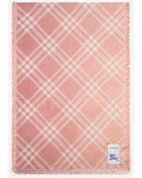 Burberry - Gradient Check Wool Silk Scarf - Lyst