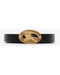 Burberry - Reversible Leather Oval Belt - Lyst