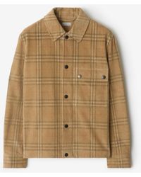 Burberry - Check Corduroy Overshirt - Lyst