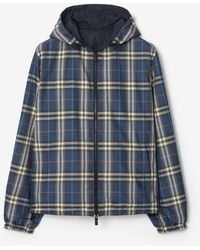 Burberry - Checked Hooded Reversible Jacket - Lyst