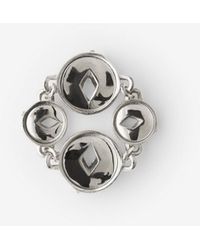 Burberry - Hollow Medallion Ring - Lyst