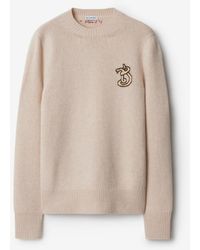 Burberry - B Snake Wool Cashmere Sweater - Lyst