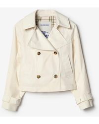 Burberry - Cropped Lightweight Ladybrook Trench Jacket​ - Lyst