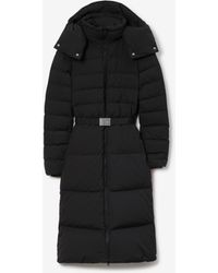 Burberry - Belted Puffer Coat - Lyst