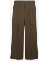 Burberry - Gabardine Cargo Trousers - Lyst