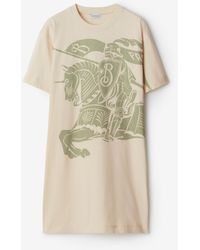 Burberry - Ekd Cotton T-shirt Dress - Lyst