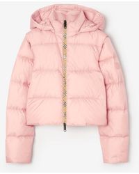 Burberry - Detachable Sleeve Nylon Langdale Puffer Jacket - Lyst