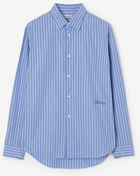 Burberry - Relaxed Fit Striped Cotton Shirt - Lyst