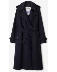 Burberry - Long Cashmere Kensington Trench Coat - Lyst