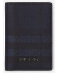 Burberry - City Check Folding Card Case - Lyst
