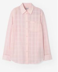 Burberry - Classic Fit Check Cotton Shirt - Lyst