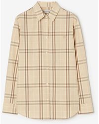 Burberry - Classic Fit Check Cotton Shirt - Lyst