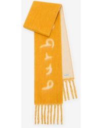Burberry - Reversible Logo Alpaca Wool Blend Scarf - Lyst