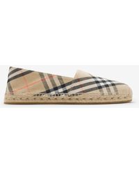Burberry - Check Mews Espadrilles​ - Lyst